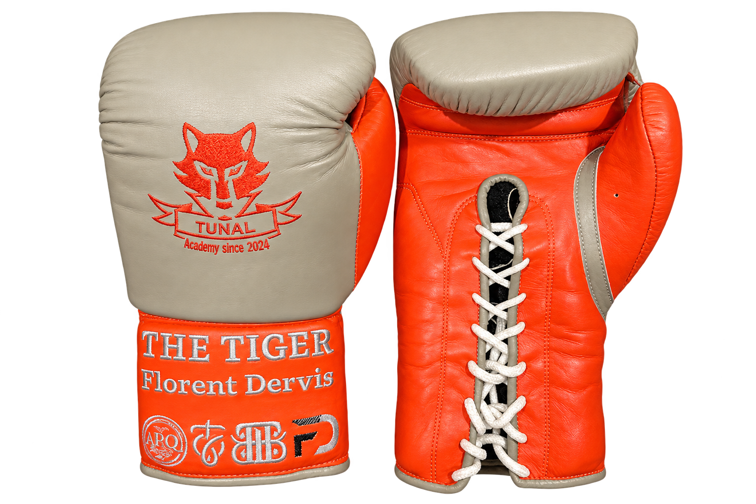 The Tiger · krem ve turuncu eldivenler