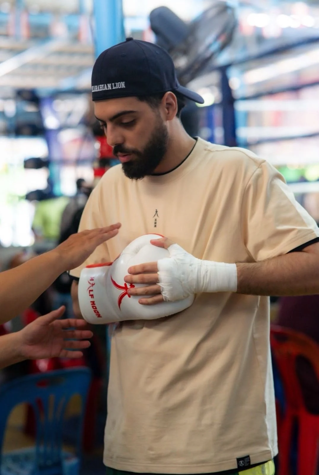 Nawef · préparation des gants