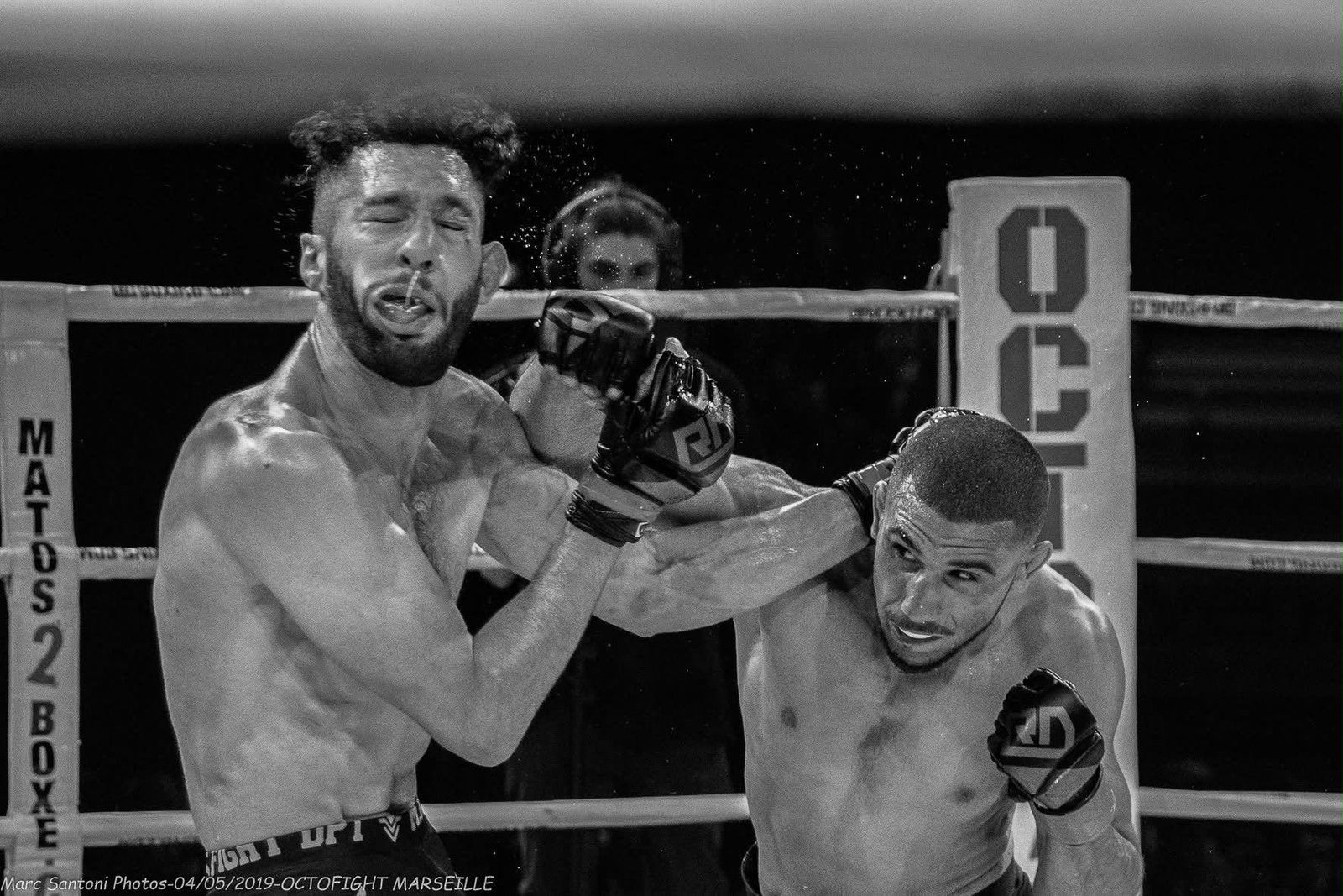 Geisym Derouche · combat en gants ouverts